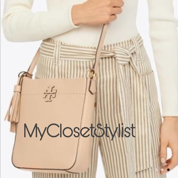 TORY BURCH McGraw Swingpack Pale Violet Crossbody Purse New UNICORN RARE!! - Picture 7 of 13